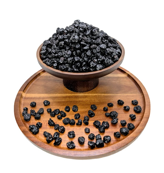 Heidelbeeren mit Apfelsaft