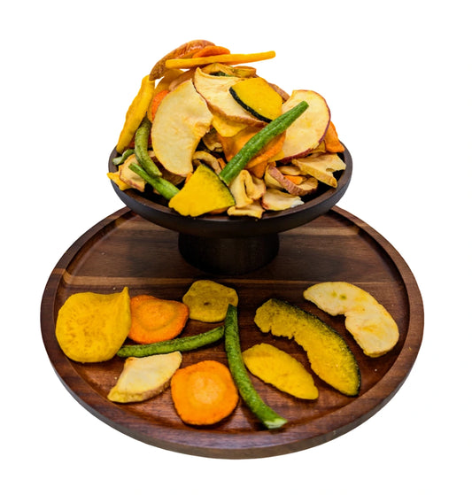 Obst und  Gemüsechips (getrocknet)