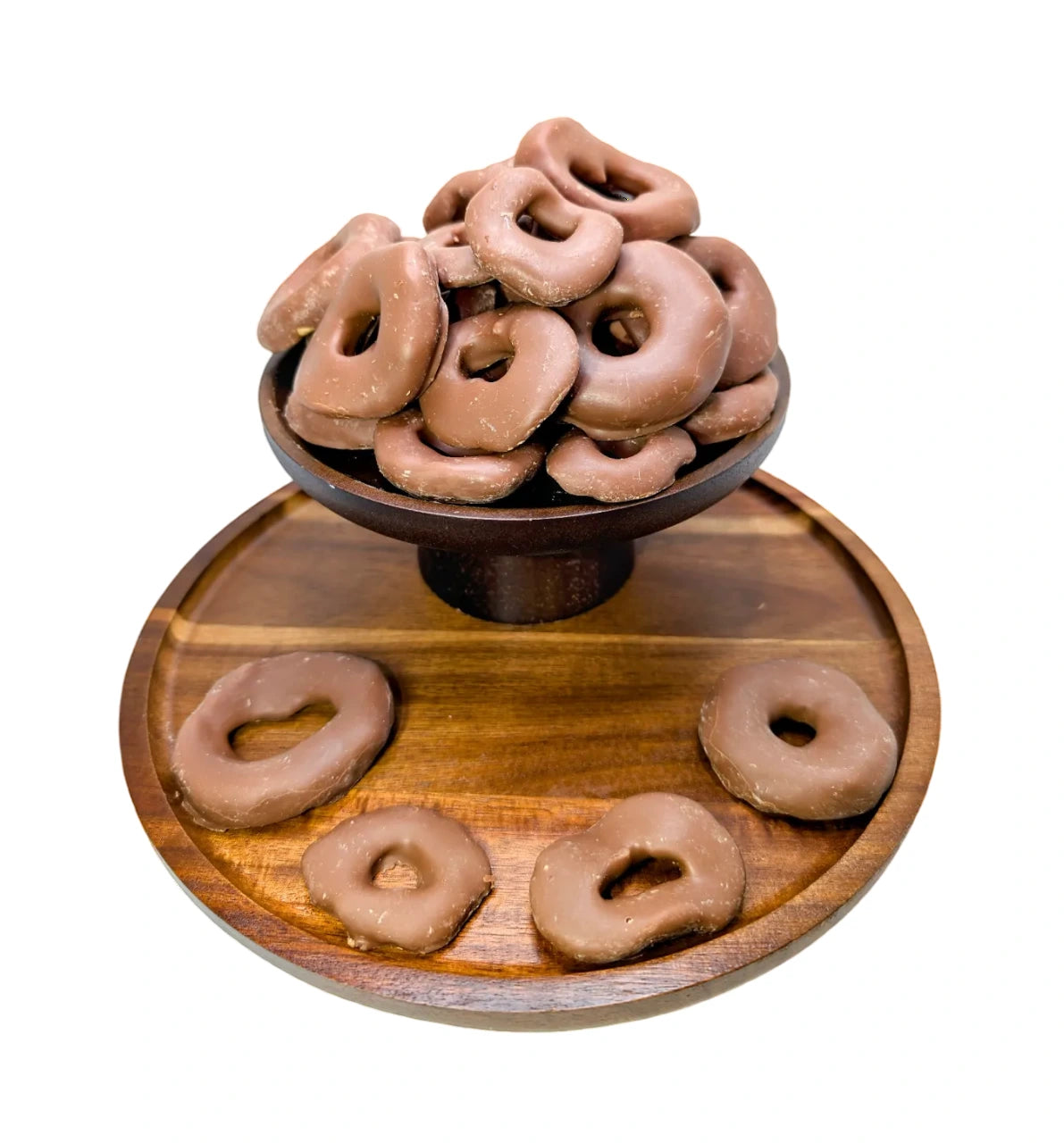 [ Apfelringe mit Vollmilchschokolade]  [100g/250g/500g/1kg] Dörrland