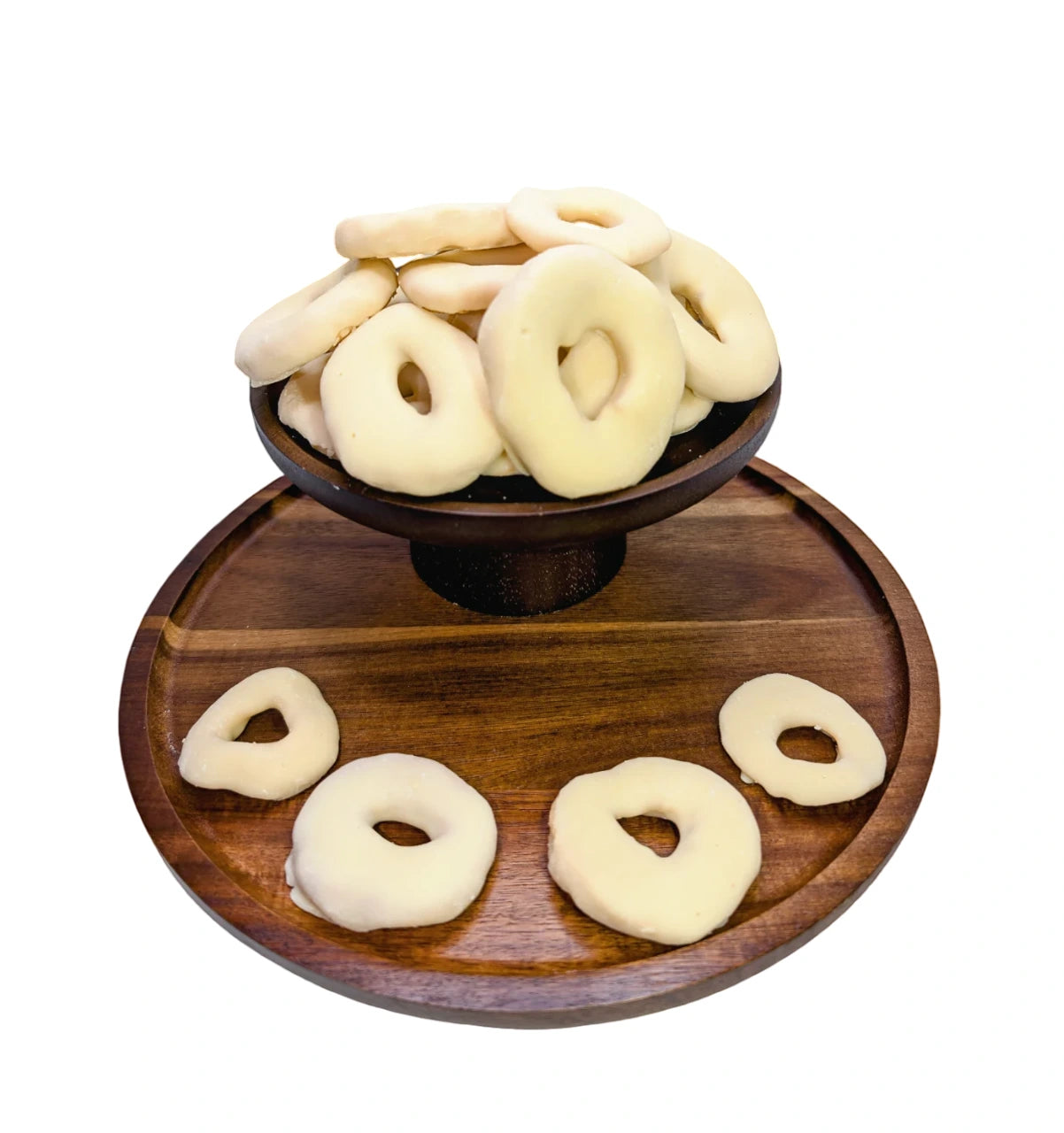 [ Apfelringe mit Weisserschokolade]  [100g/250g/500g/1kg] Dörrland