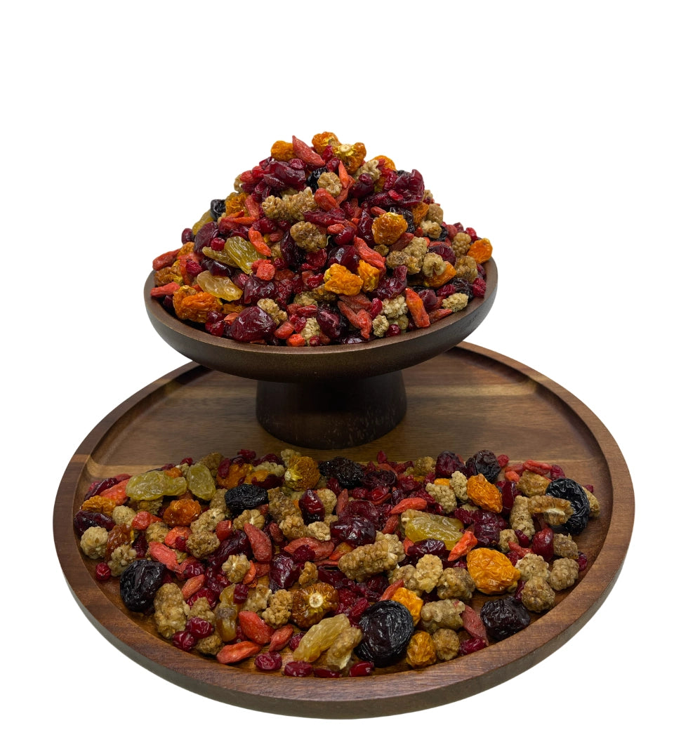 [Beeren-Mix (natur, getrocknet)] [100g/250g/500g/1kg] Dörrland