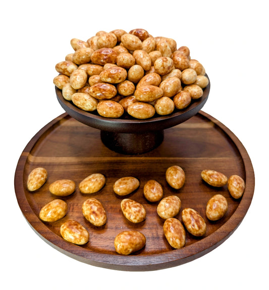 [Mandeln in Cappuccino-Art Schokolade (marmoriert)] [100g/250g/500g/1kg] Dörrland